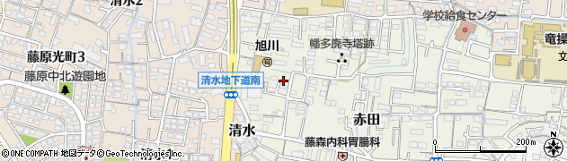 岡山県岡山市中区赤田76周辺の地図