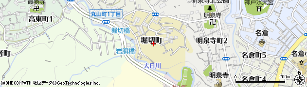 兵庫県神戸市長田区堀切町周辺の地図