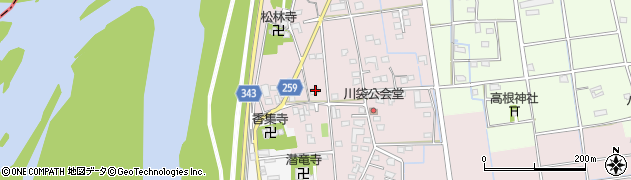 静岡県磐田市川袋256周辺の地図