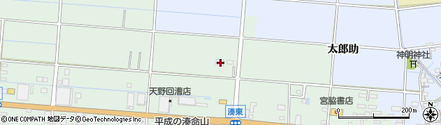 静岡県袋井市湊652周辺の地図