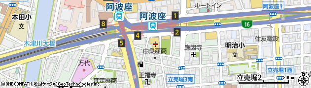 大阪市無料人権相談周辺の地図