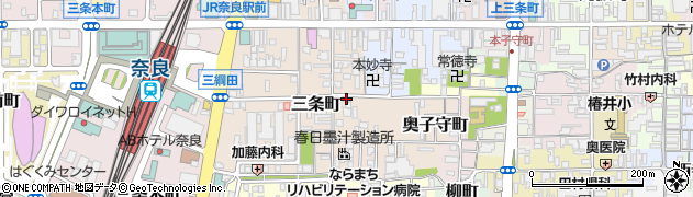 奈良県奈良市細川町周辺の地図