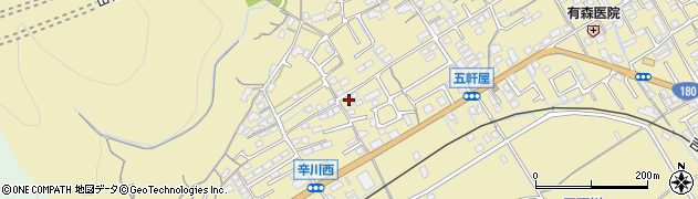 岡山県岡山市北区西辛川617周辺の地図