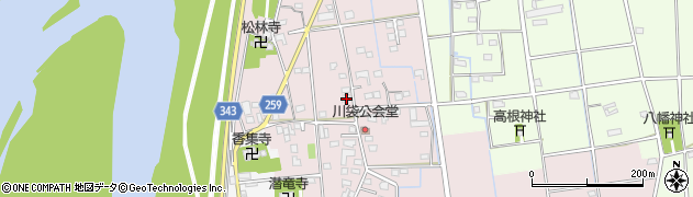 静岡県磐田市川袋278周辺の地図