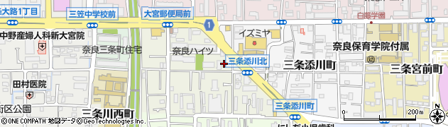 奈良県奈良市三条栄町7周辺の地図