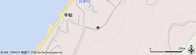 愛知県田原市白谷町西山周辺の地図