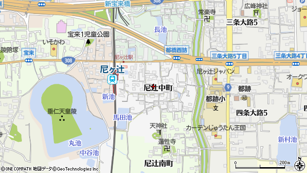 〒630-8024 奈良県奈良市尼辻中町の地図