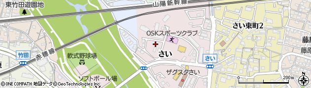 岡山県岡山市中区さい周辺の地図