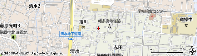 岡山県岡山市中区赤田104周辺の地図