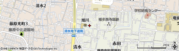 岡山県岡山市中区赤田103周辺の地図