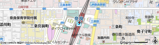 みんなのやきとり　ＪＲ奈良駅店周辺の地図