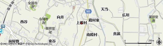 愛知県豊橋市杉山町（上殿村）周辺の地図