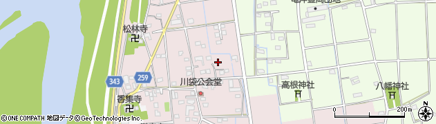 静岡県磐田市川袋407周辺の地図