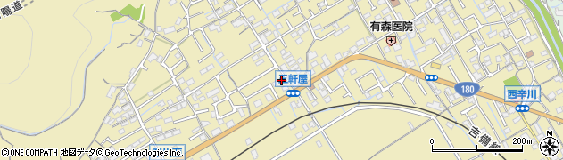 岡山県岡山市北区西辛川584周辺の地図