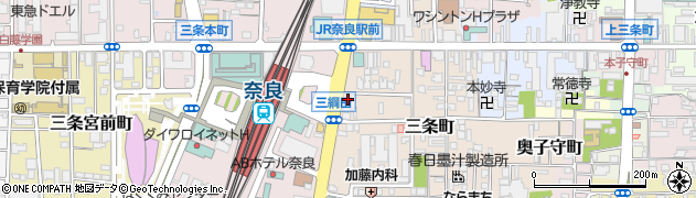 奈良信用金庫奈良支店周辺の地図