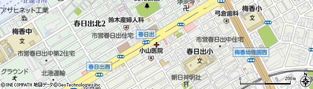 ほっかほっか亭　春日出中店周辺の地図