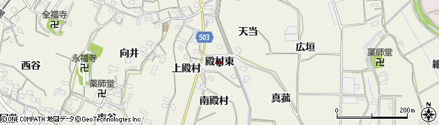 愛知県豊橋市杉山町（殿村東）周辺の地図