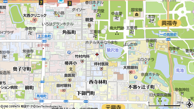 〒630-8221 奈良県奈良市元林院町の地図