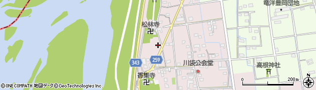 静岡県磐田市川袋232周辺の地図