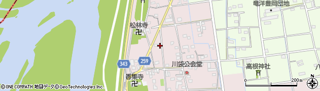 静岡県磐田市川袋230-2周辺の地図