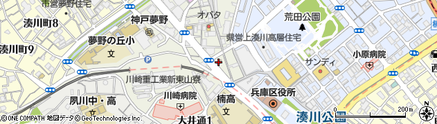 神戸東山郵便局周辺の地図