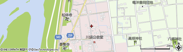 静岡県磐田市川袋193周辺の地図