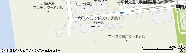 神菱港運株式会社　六甲Ｃ‐４現業所周辺の地図