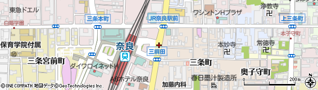 JR奈良駅周辺の地図