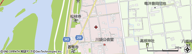 静岡県磐田市川袋206周辺の地図