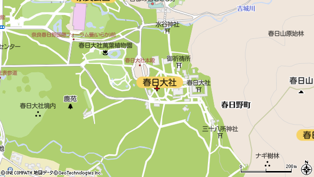 〒630-8212 奈良県奈良市春日野町の地図