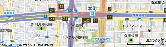 岡地株式会社大阪支店　営業部周辺の地図
