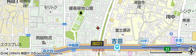 ファミリーマート吉田駅北店周辺の地図