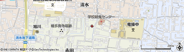 岡山県岡山市中区赤田145周辺の地図