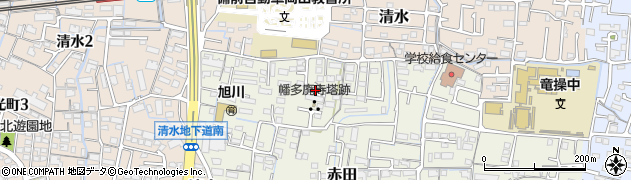 岡山県岡山市中区赤田110周辺の地図