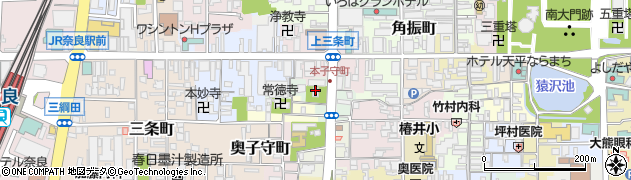 率川神社周辺の地図