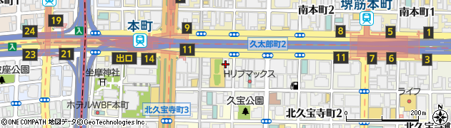 ＪＰカナダ留学センター　大阪支店周辺の地図