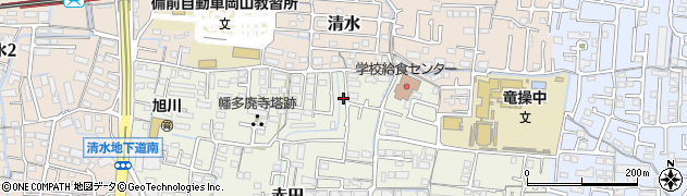 岡山県岡山市中区赤田122周辺の地図