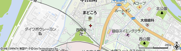島根県益田市中島町太平町周辺の地図