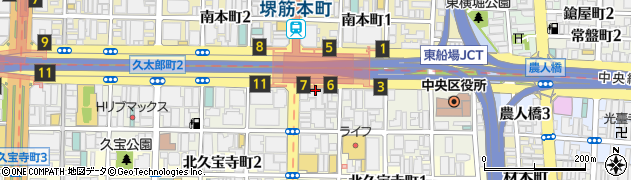 ローソン久太郎町一丁目店周辺の地図