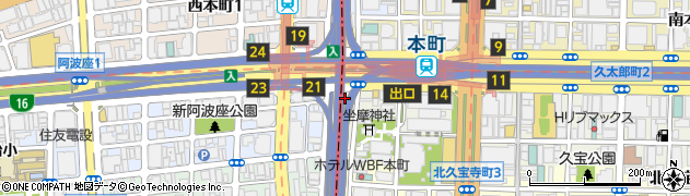 セブンイレブン大阪久太郎町４丁目店周辺の地図