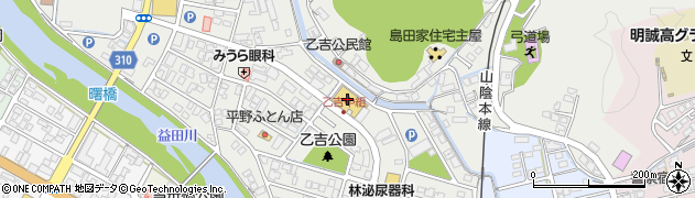 ホームプラザナフコ益田店周辺の地図