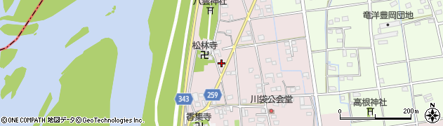 静岡県磐田市川袋235周辺の地図