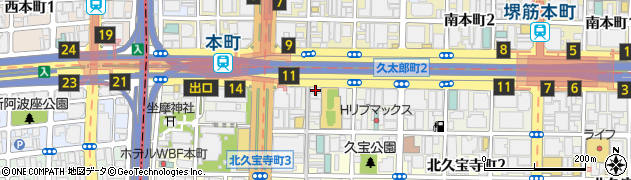 ローソン久太郎町三丁目店周辺の地図