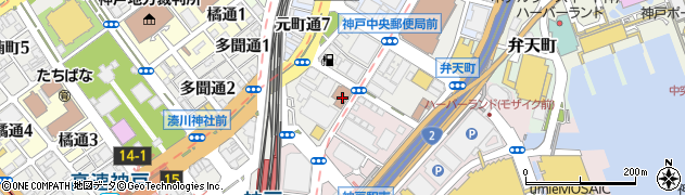 神戸公共職業安定所周辺の地図