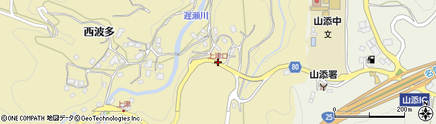 上津口周辺の地図