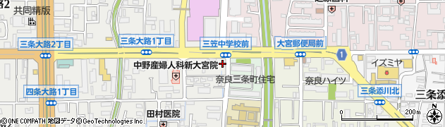 近畿産業信用組合奈良支店周辺の地図