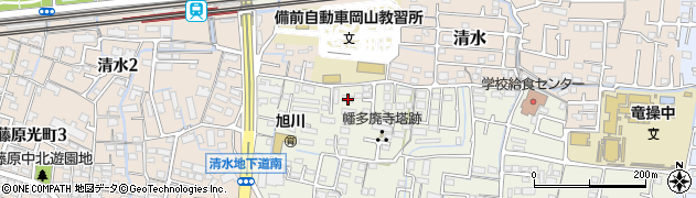 岡山県岡山市中区赤田106周辺の地図