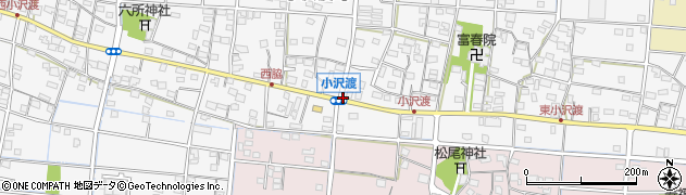 小沢渡町周辺の地図