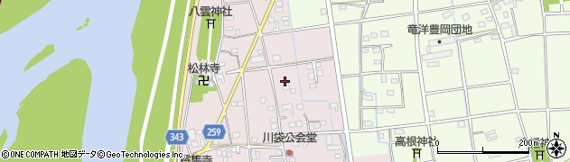 静岡県磐田市川袋292周辺の地図