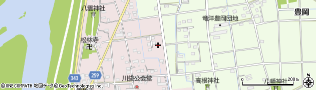 静岡県磐田市川袋141周辺の地図